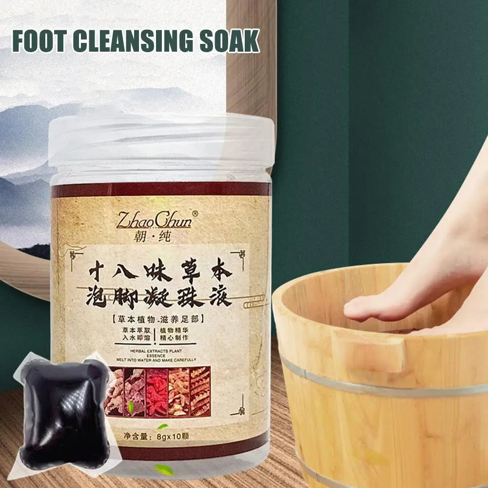 (Pack of 30) 10/ Foot Cleansing Soak Gel Beads Natural Slimming Foot Bath Up Detox Relieve Fatigue Swelling Personal Health Care New