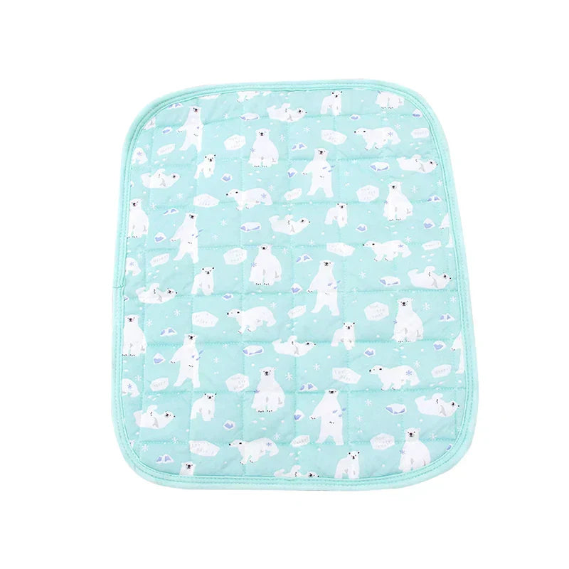 100x70cm Baby Summer Ice Soft Breathable Mattress Double Sided Cotton Mesh Baby Bedding Set Machine Washable Bed Ice Mattresses