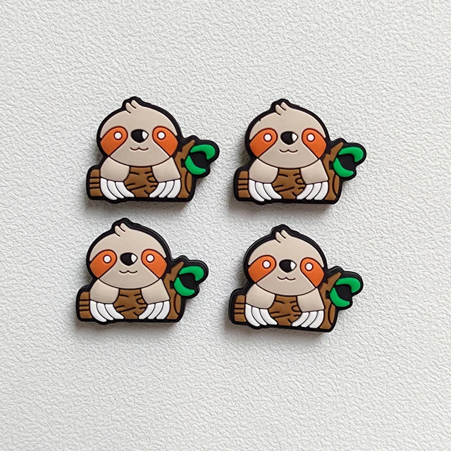 (Pack of 10) New Silicone Beads Focal Coffee Cup Teether Beads Food Grade Baby Chewing Toy Bead DIY Nipple Chain Jewelry Accessories