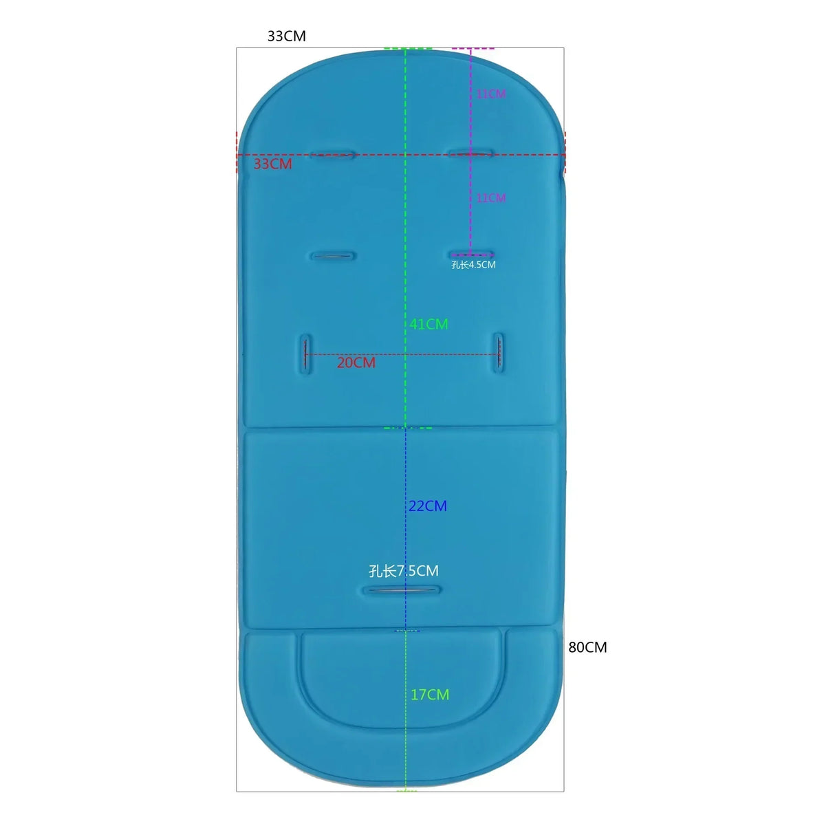 1PC Universal Baby Stroller Seat Cushion for High Chair Pushchair Pram Car Soft Thick Cushion Seat Pad Stroller Mat Accessories