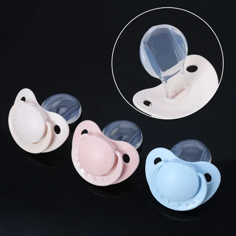 1Pc Custom Big Size Food Grade Silicone Adult Pacifier Funny Parent-child Toys