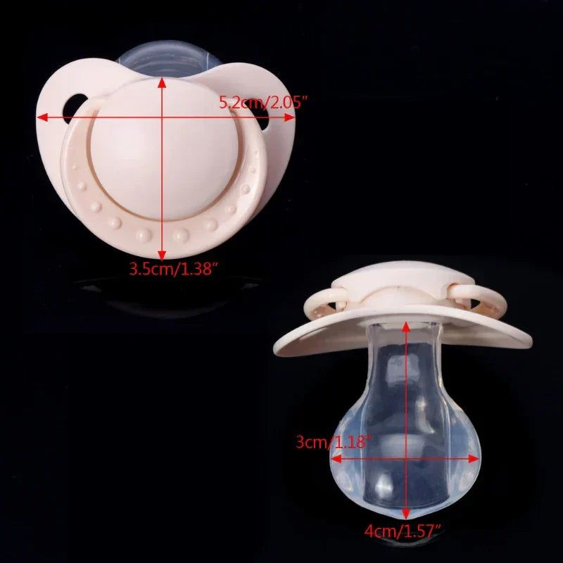 1Pc Custom Big Size Food Grade Silicone Adult Pacifier Funny Parent-child Toys