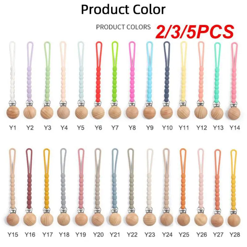 (Pack of 5) 2/3/ Baby Pacifier High-quality Durable Versatile Soothing Safe Silicone Pacifier Clip For Teething