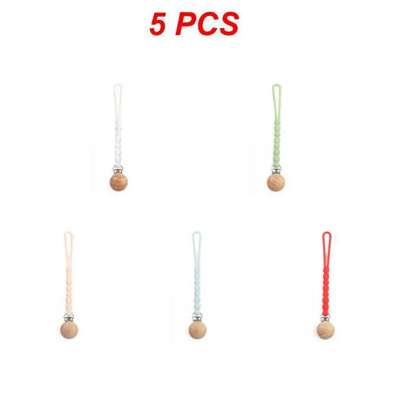 (Pack of 5) 2/3/ Baby Pacifier High-quality Durable Versatile Soothing Safe Silicone Pacifier Clip For Teething