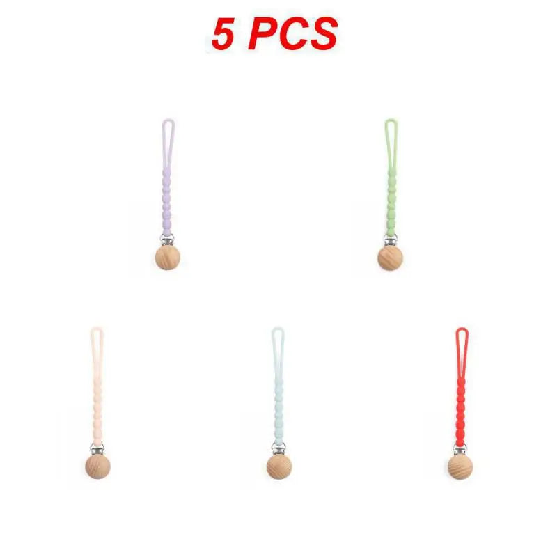 (Pack of 5) 2/3/ Baby Pacifier High-quality Durable Versatile Soothing Safe Silicone Pacifier Clip For Teething