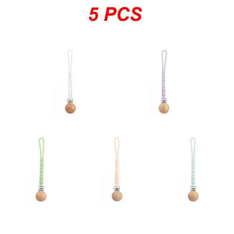 (Pack of 5) 2/3/ Baby Pacifier High-quality Durable Versatile Soothing Safe Silicone Pacifier Clip For Teething