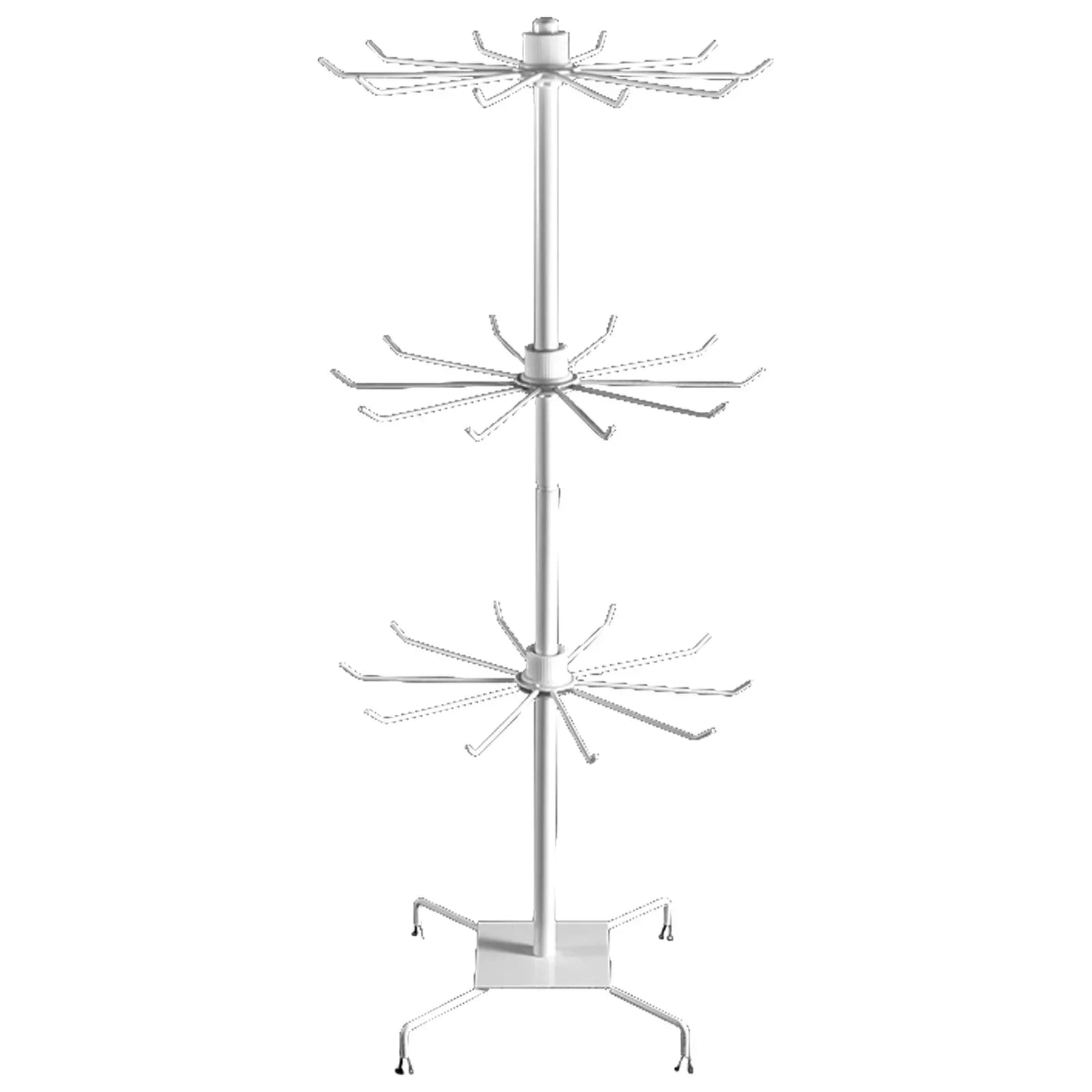 2/3 Layers Home Storage Bags Exhibition Display Stand Hats Jewelry Organizer Rotating Necklace Holder Light Objects Detachable