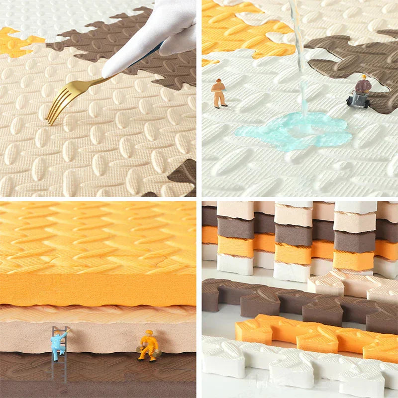 (Pack of 8) 2.5CM Thick Baby Children's Room Game Mat Carpet Soundproof Playing Activity Gym Mat Puzzle Environmental Protection Mat