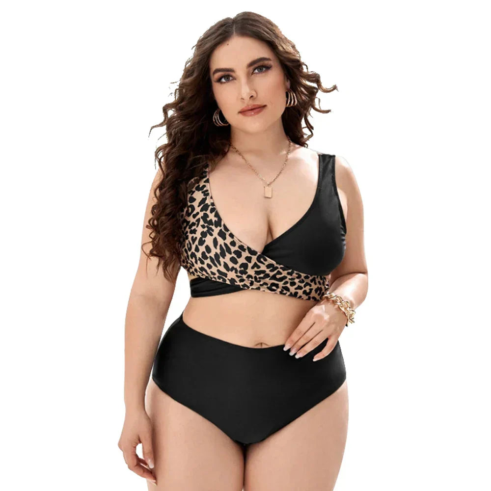 2022 Women Push Up Bikinis Set Swimwear Plus Size High Waist Swimsuit Larges Big Plussize Swimming Suits Bathing Beachwear New