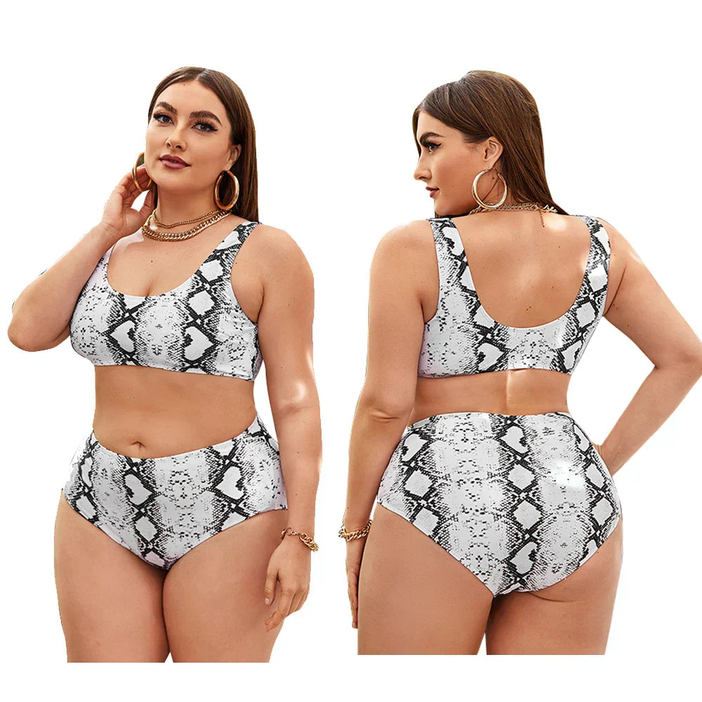2022 Women Push Up Bikinis Set Swimwear Plus Size High Waist Swimsuit Larges Big Plussize Swimming Suits Bathing Beachwear New