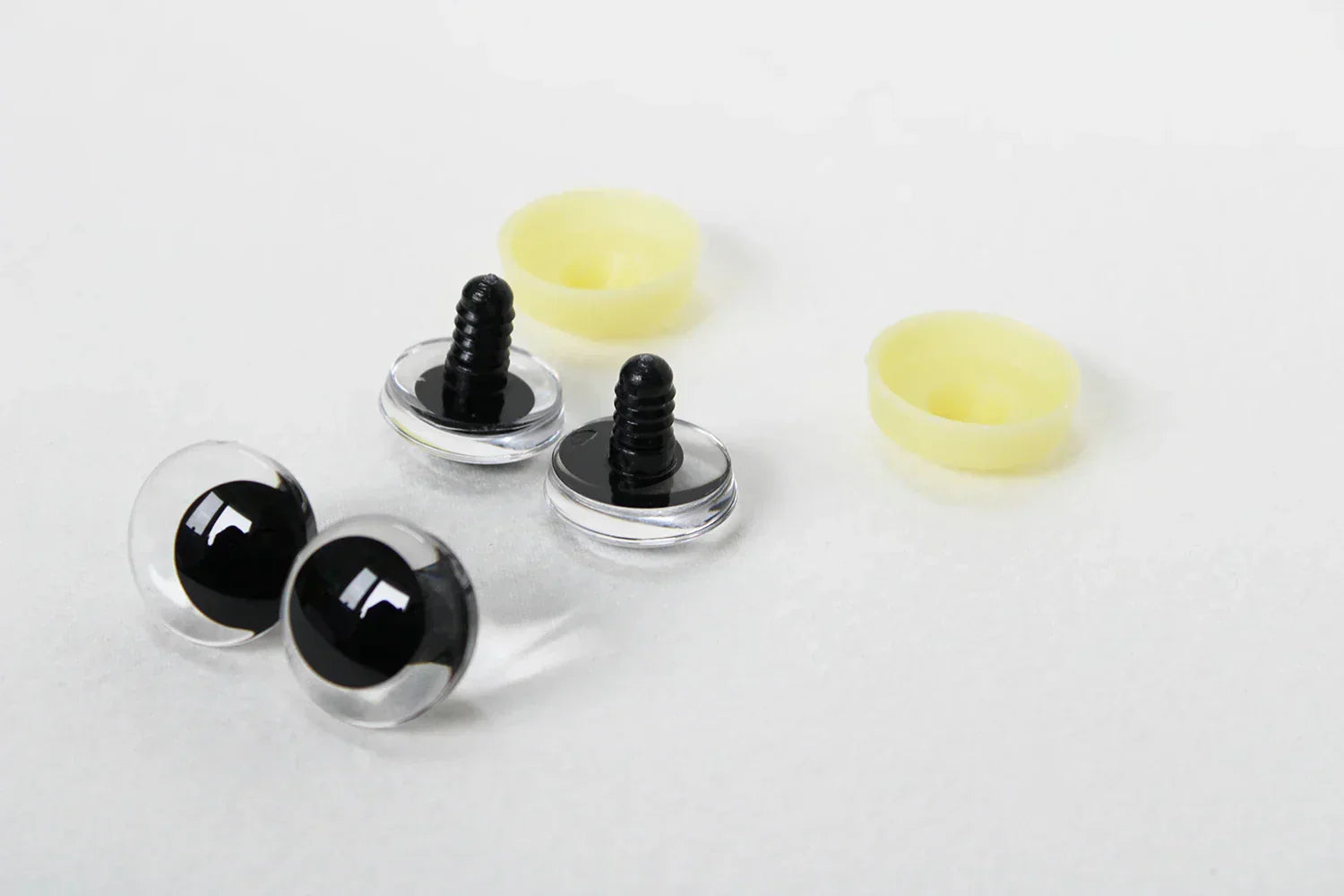 (Pack of 20) NEW 12mm 14 16 18 20 25 30mm 3D Cartoon Clear toy safety strange eyes doll eyes eyes with hard washer-size option