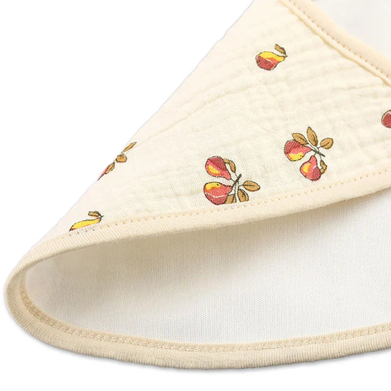 (Pack of 2) /set Cotton Waterproof Baby Bibs Summer Infant Bib Newborn Burp Cloths Bandana for Kids Boys Girls Soft Feeding Saliva Towel