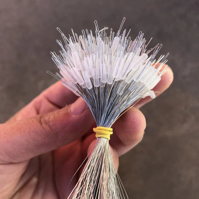 (Pack of 300) /lot Fishing Float Transparent Rubber Stopper S M L Bobber Cylindrical Space Bean Fish Line Accessories