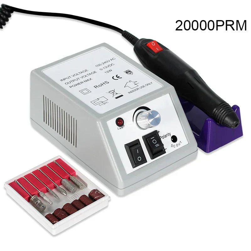35000RPM Electric Nail Drill Professional Manicure Machine Nail Sander Nails Drill Bit Portable Nail Salon Polisher Equipment