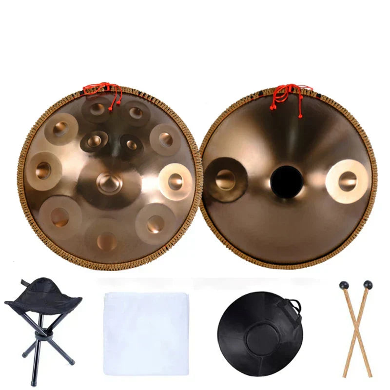 440 HZ 432 HZ Handpan 22 Inch 9 10 12 14 Notes Glucophone Steel Tongue Drum Music Drum Ethereal Drum Percussion Instrument