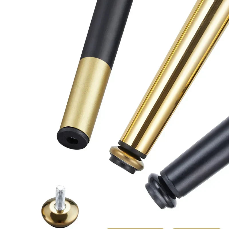 (Pack of 4) Furniture Legs Gold Black Adjustable Tapered Metal Feet for Table Sofa Cupboard Cabinet Stool Chair Feet Accessories