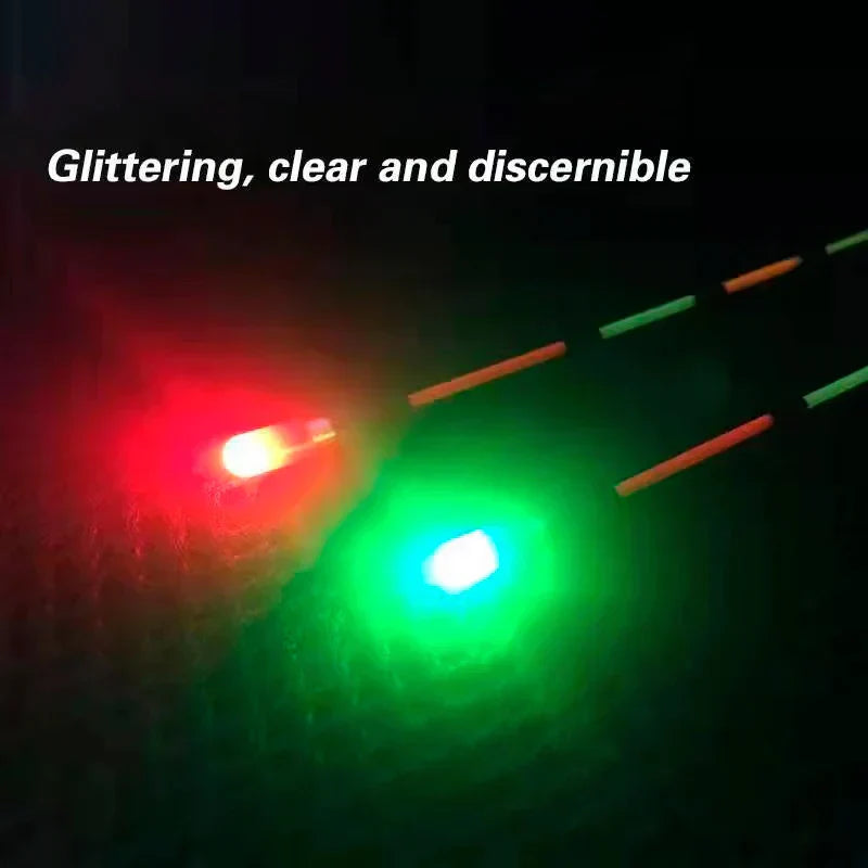 4Sets Electric Fishing Floats Tail LED Electronic Light+4 CR311+1 Bag Hooks Luminous Drifting LED Light Fishing Accessories