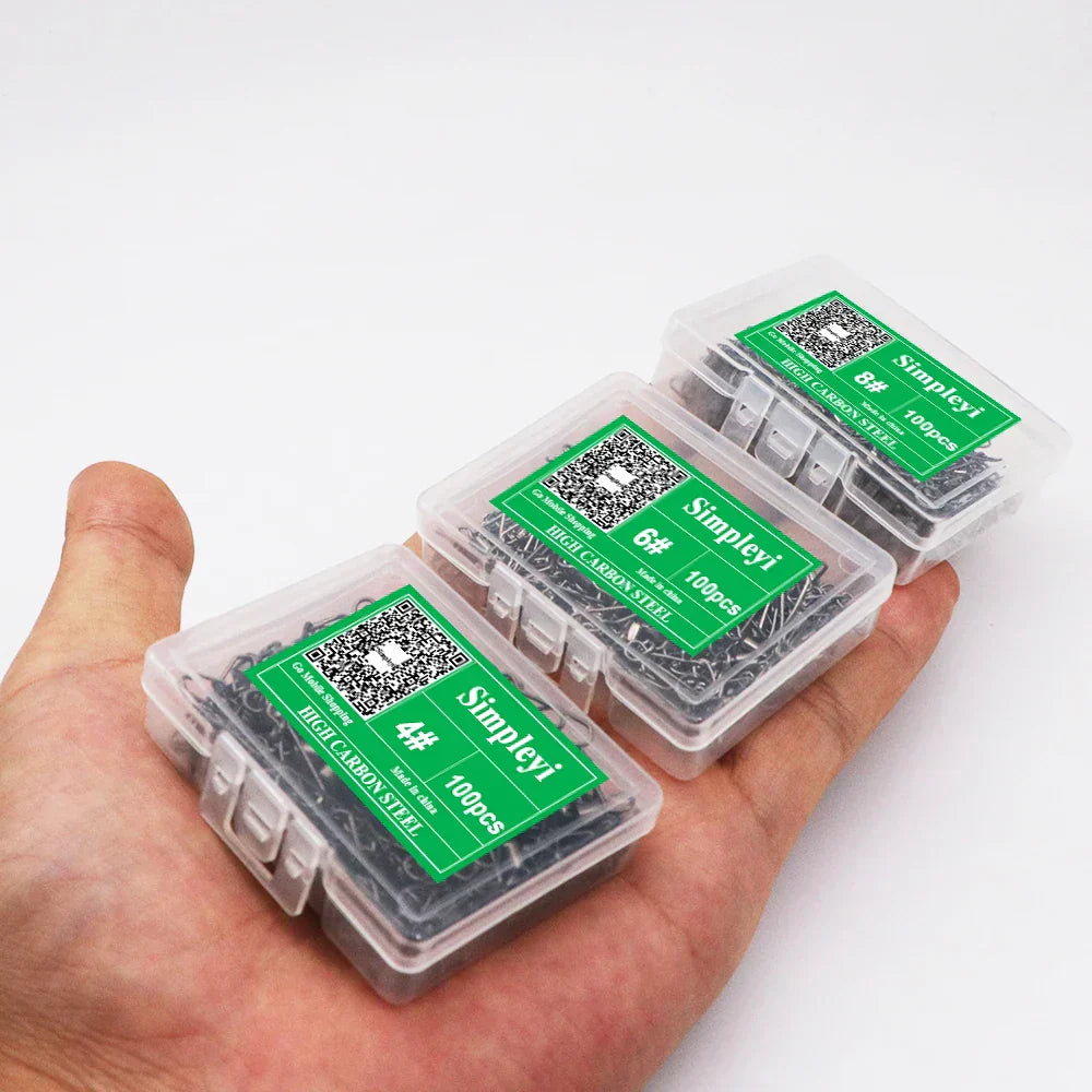 (Pack of 100) 50/ Fishing Connector 3/0#-14# Barrel Swivels Snap Rolling Swivel For Fishhook Link Fishing Lure Tackle Accessories