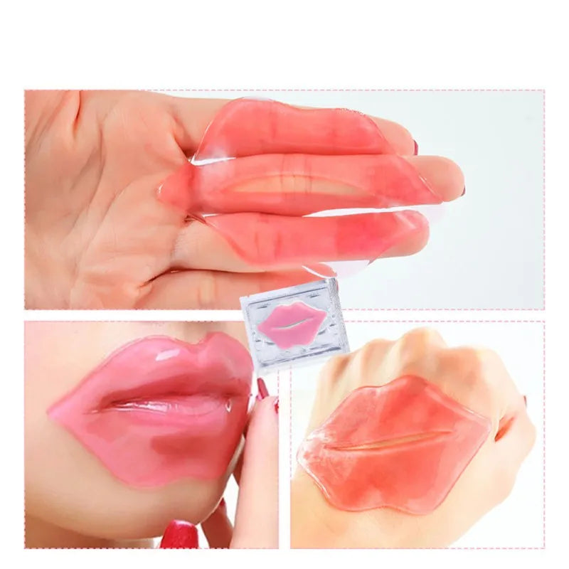 (Pack of 50) Collagen Lip Mask Moisturizing Anti Wrinkle Nourishing Beauty lips Care Labial Moisturizer Lip Patches Gel Pads Skin Care