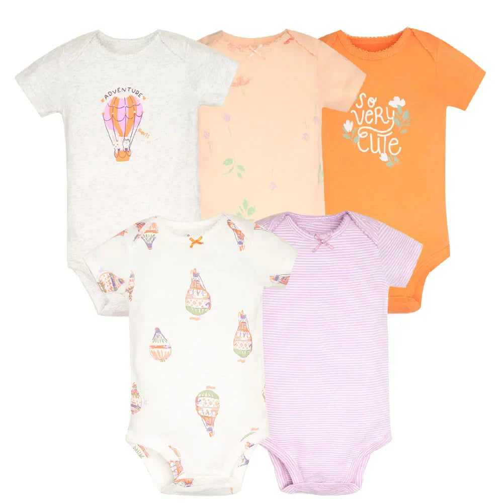 (Pack of 5) /lot Baby Bodysuit Fashion Girl Clothes Cotton Newborn Baby Boy Clothing Infant Body Baby Jumpsuit Cartoon Ropa Bebe