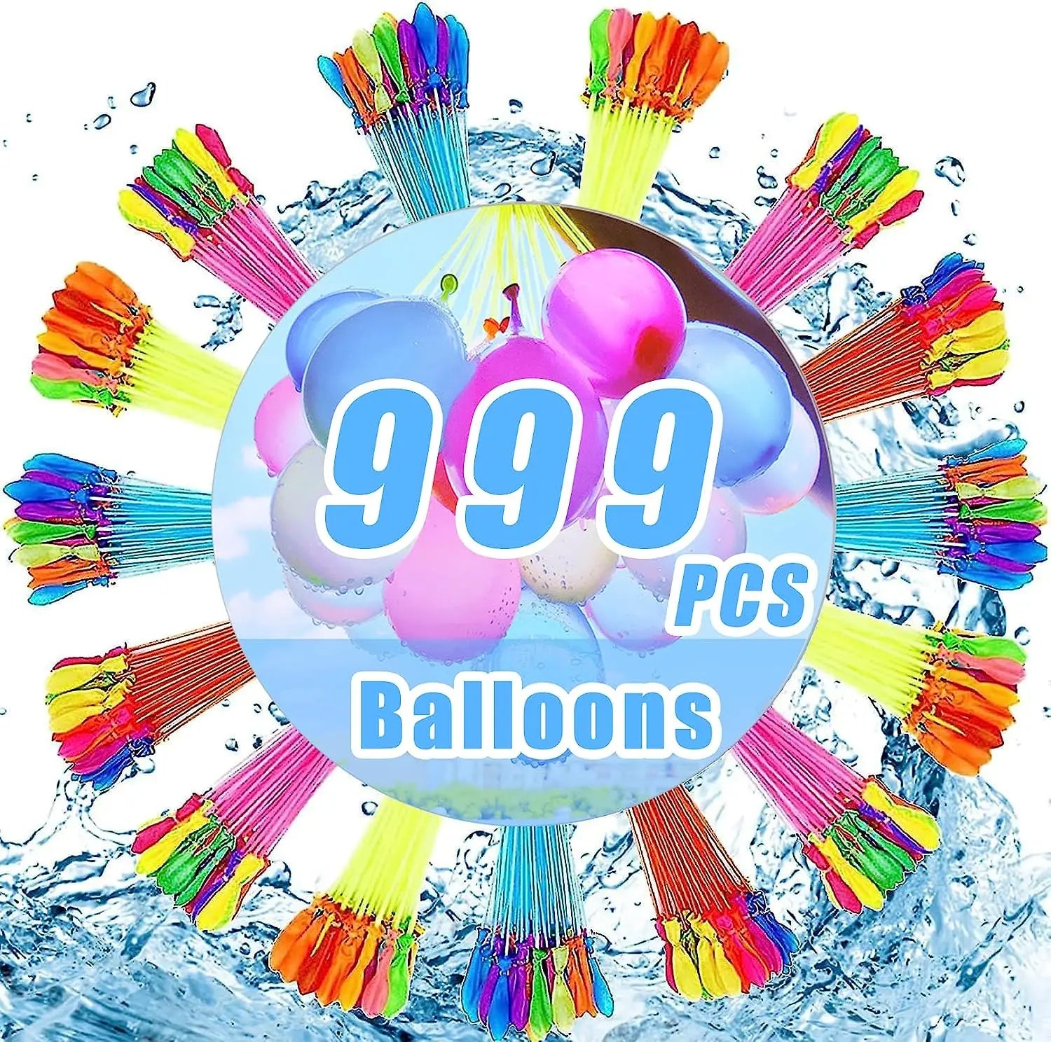 (Pack of 999) Water Balloons Quickly Filling Magic Bunch Balloons Bombs Instant Beach Toys Summer Outdoor Fighter Toys For Children