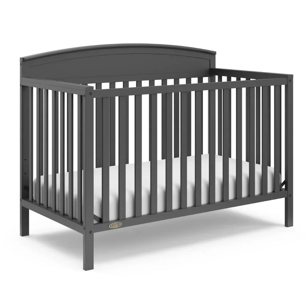 BOUSSAC Benton 5-in-1 Convertible Baby Crib, Multicolor, Baby Furniture Bed for Girls,kid Bed, Children Bed
