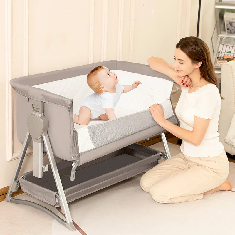 Baby Beside Sleeper Newborn Bassinet Multifunction Crib Portable Folding Travel Baby Bed Free Shipping on 2023