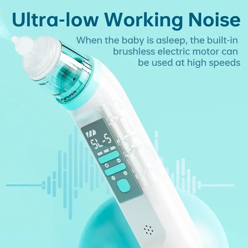 Baby Electric Nasal Absorber Nose 5 Levels Adjustable Silicone Silent Cleaner Obstruction Rhinitis Child Suction Aspirator Tool