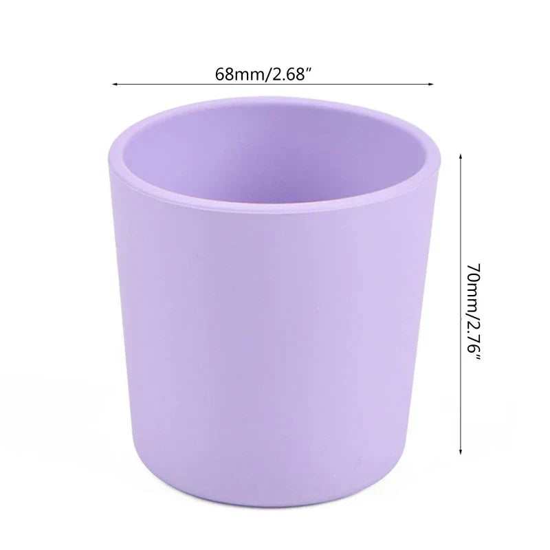 Baby Learning Drinking Cup Heat-Resistant Silicone Cup Water Mug Infant Toddler Drinkware