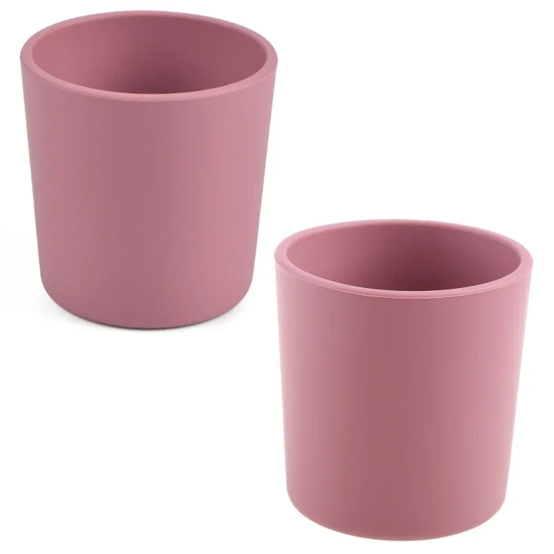 Baby Learning Drinking Cup Heat-Resistant Silicone Cup Water Mug Infant Toddler Drinkware