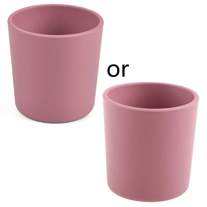 Baby Learning Drinking Cup Heat-Resistant Silicone Cup Water Mug Infant Toddler Drinkware