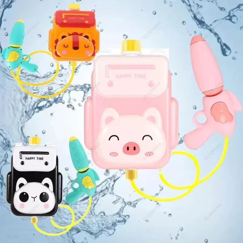 Cartoon Children Toy Animals Backpack Water Gun Summer Beach Swimming Pool Party Games Toys Water Blaster Soaker Water Toys