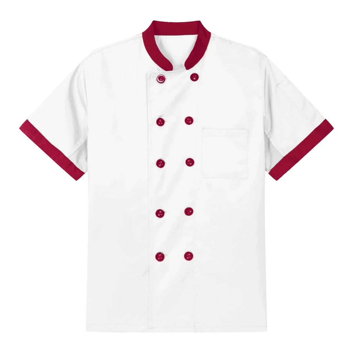 Chef's Unisex Work Uniform Mens Women Chef Shirt Cook Jacket Coat Kitchen Hotel Restaurant Canteen Waiter Cake Shop Cafe Costume