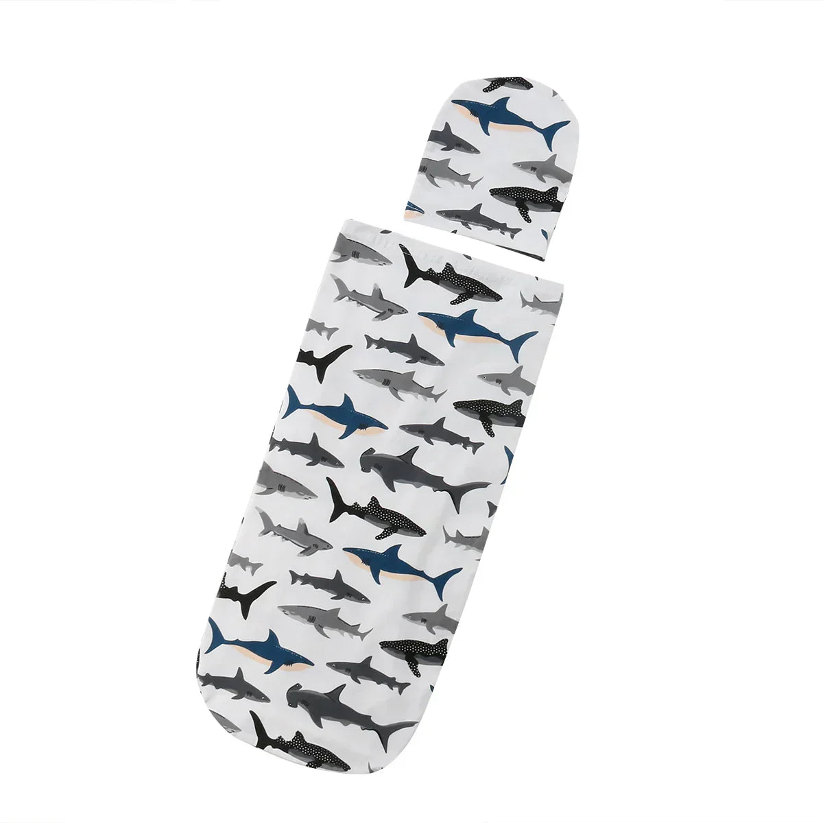 (Pack of 2) Citgeett Newborn Baby Cute Swaddle Blanket Sleeping Swaddle Muslin Wrap+Hat Anime Casual Accessories SS