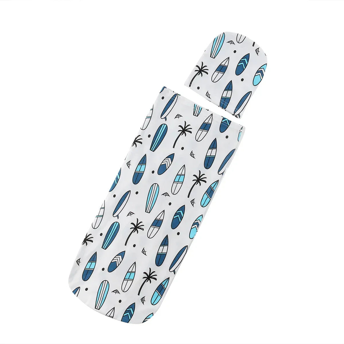 (Pack of 2) Citgeett Newborn Baby Cute Swaddle Blanket Sleeping Swaddle Muslin Wrap+Hat Anime Casual Accessories SS