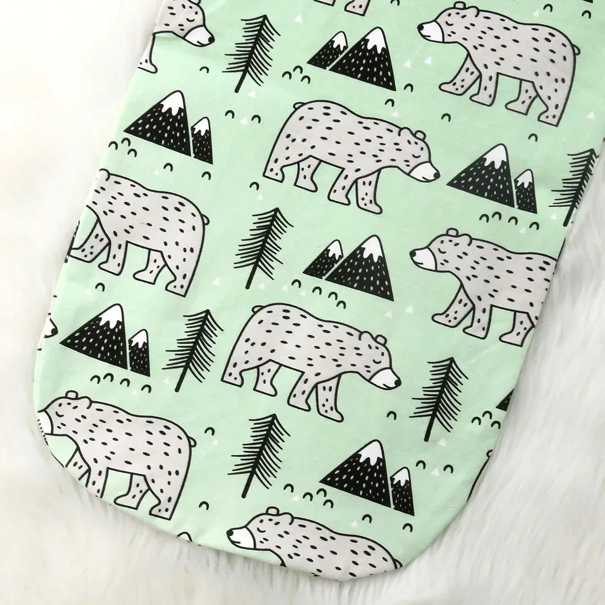 (Pack of 2) Citgeett Newborn Baby Cute Swaddle Blanket Sleeping Swaddle Muslin Wrap+Hat Anime Casual Accessories SS