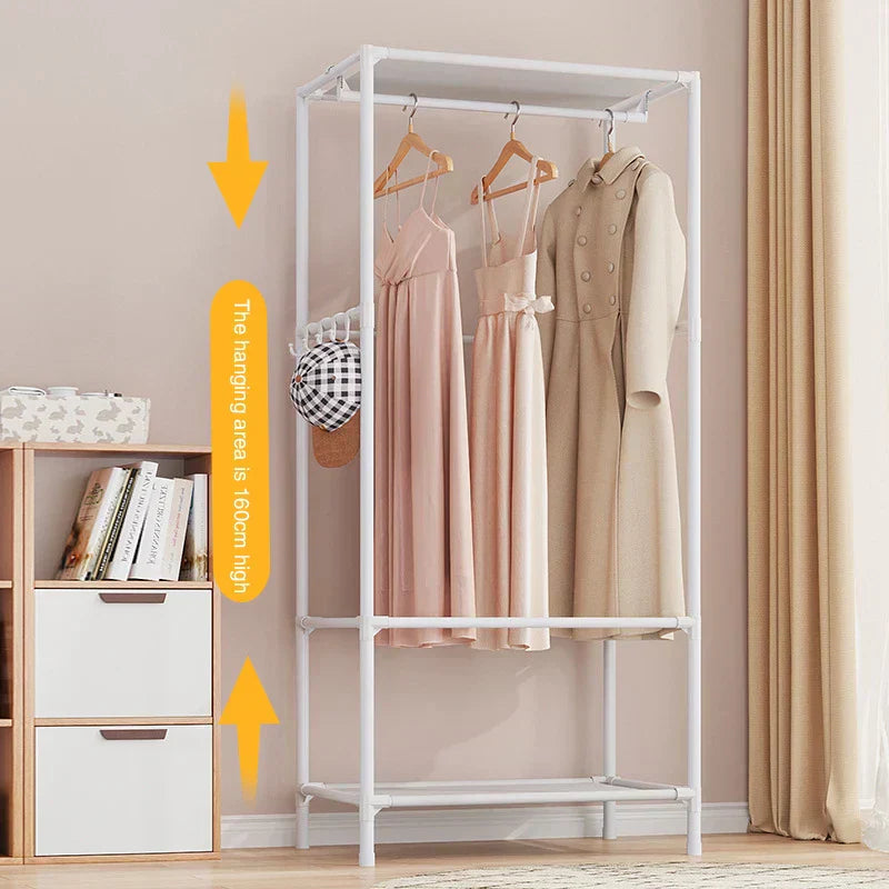 DIY Assembly Wardrobe Household Hanging Clothes Racks Bedroom Storage Wardrobe Simple Dormitories Room Clothes Storage Wardrobe