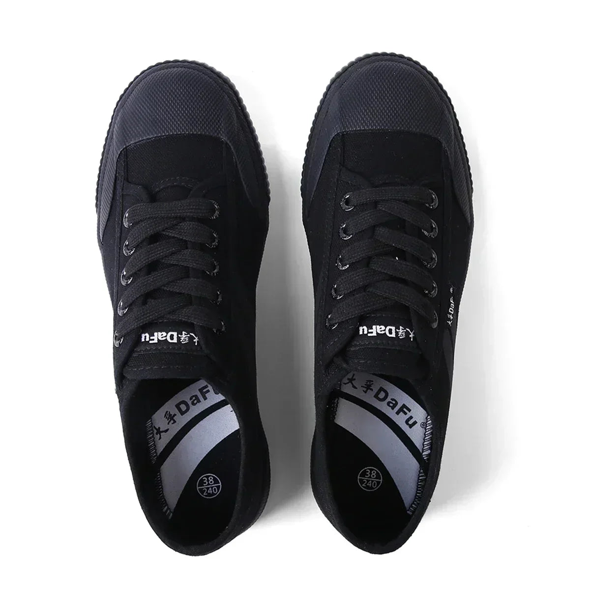 DaFu Shoes Classical Sneakers Martial Arts All Balck Shoes Improved