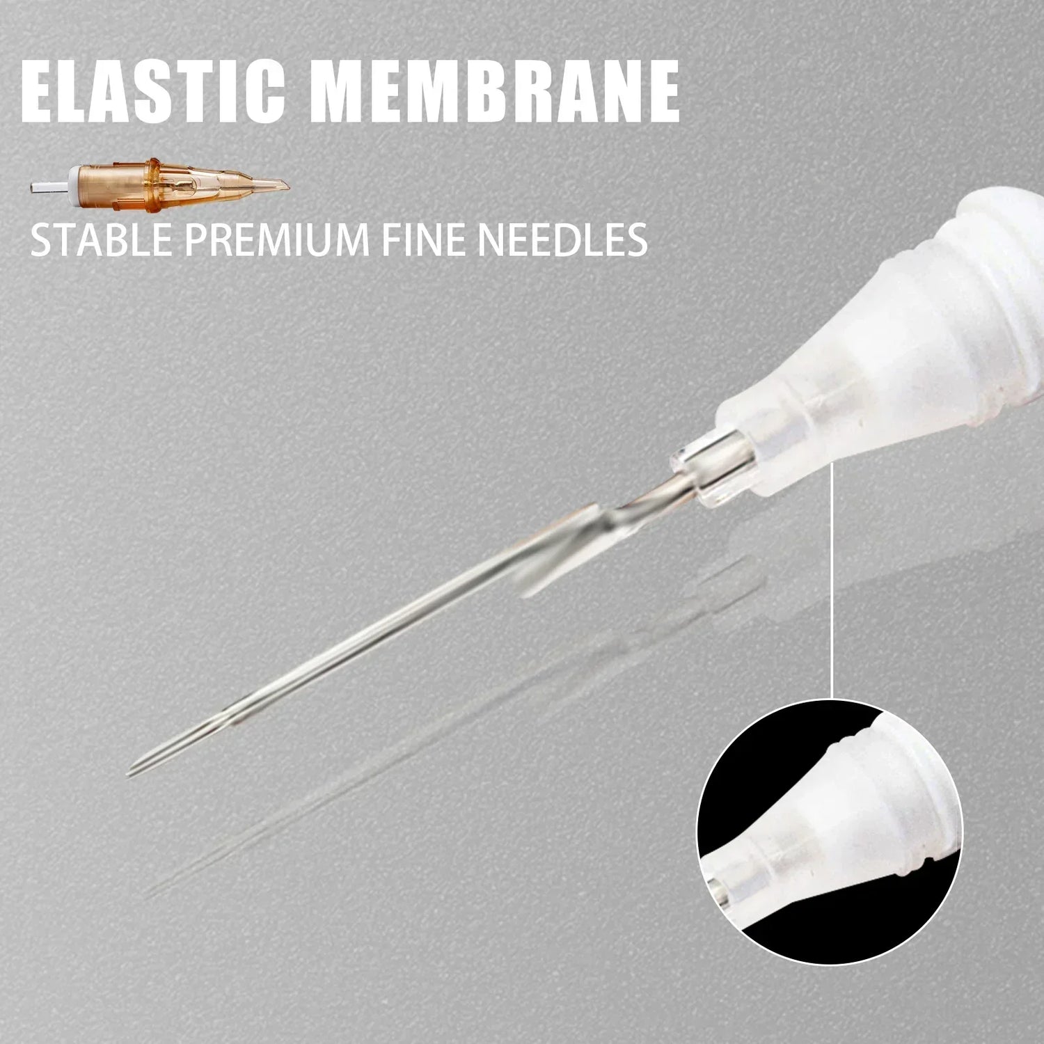 (Pack of 20) EZ V-Select Tattoo Cartridge Needles #10 0.30mm Bugpin Round Liner for Cartridge Tattoo Machine Tattoo Grips /Box