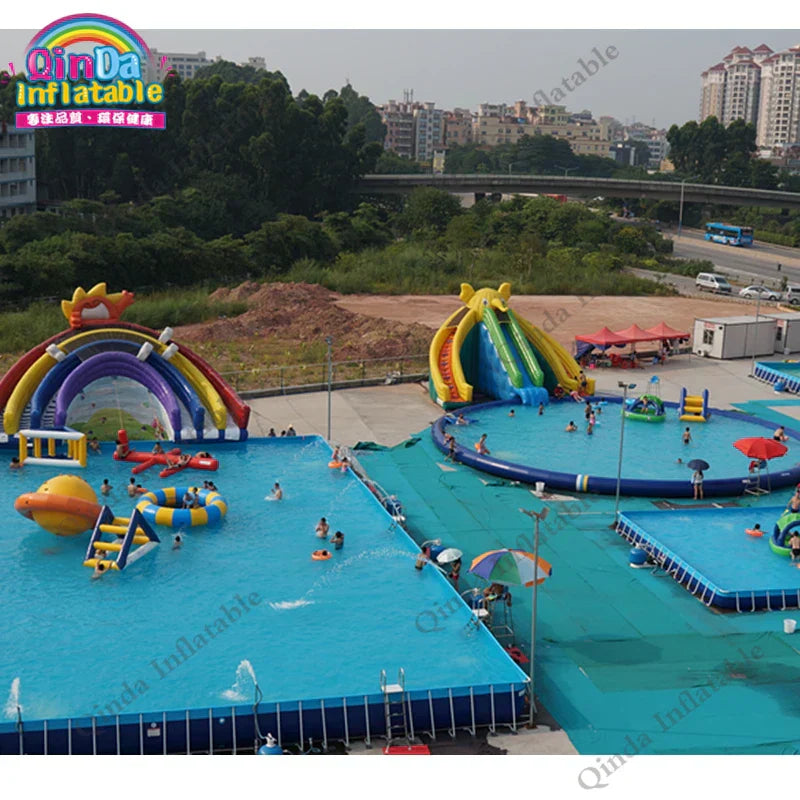 Factory Diect Sale Outdoor Metal Frame Swimming Pool Above Ground For Kids