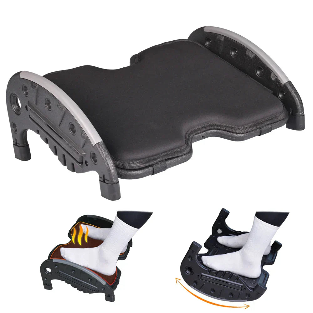Foot Rest for Under Desk at Work with Removable Soft Warm Foam Cushion Ergonomic Foot Stool with Massage Texture Sturdy Office