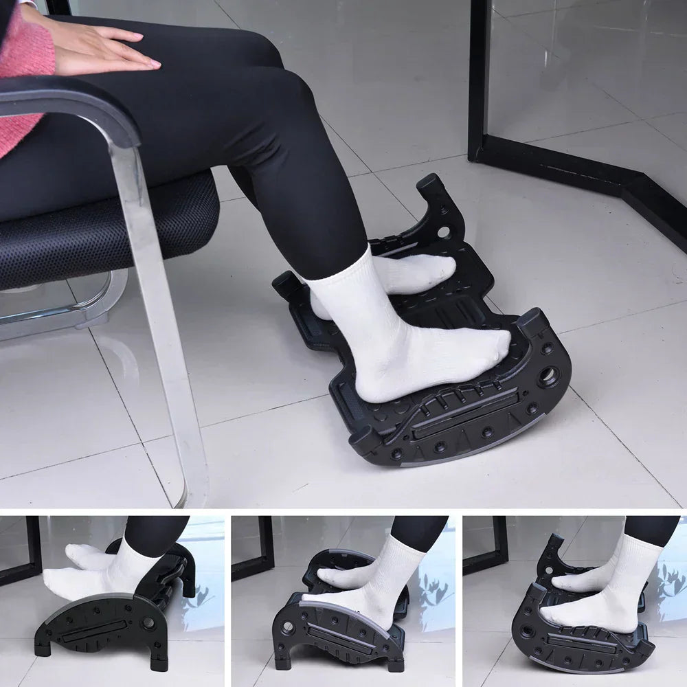 Foot Rest for Under Desk at Work with Removable Soft Warm Foam Cushion Ergonomic Foot Stool with Massage Texture Sturdy Office