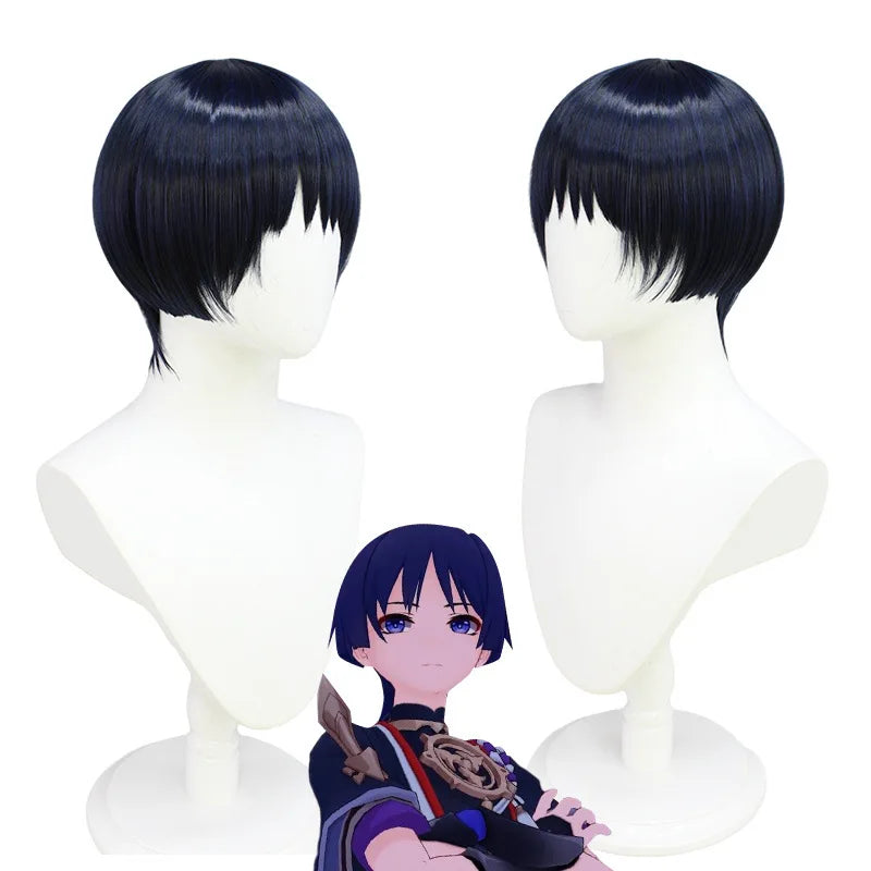 Genshin Impact Scaramouche Wanderer Cosplay Costume Halloween Balladeer Kunikuzushi Bucket Hat Costume Wig Cos Sumeru Anemo Suit