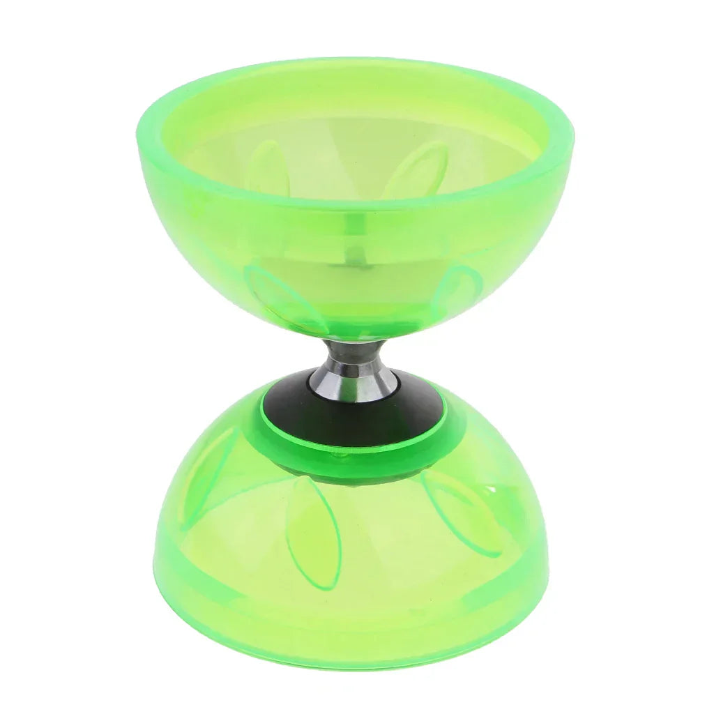 Triple Diabolo Bearings with Sticks Rope Set Rubber Toys