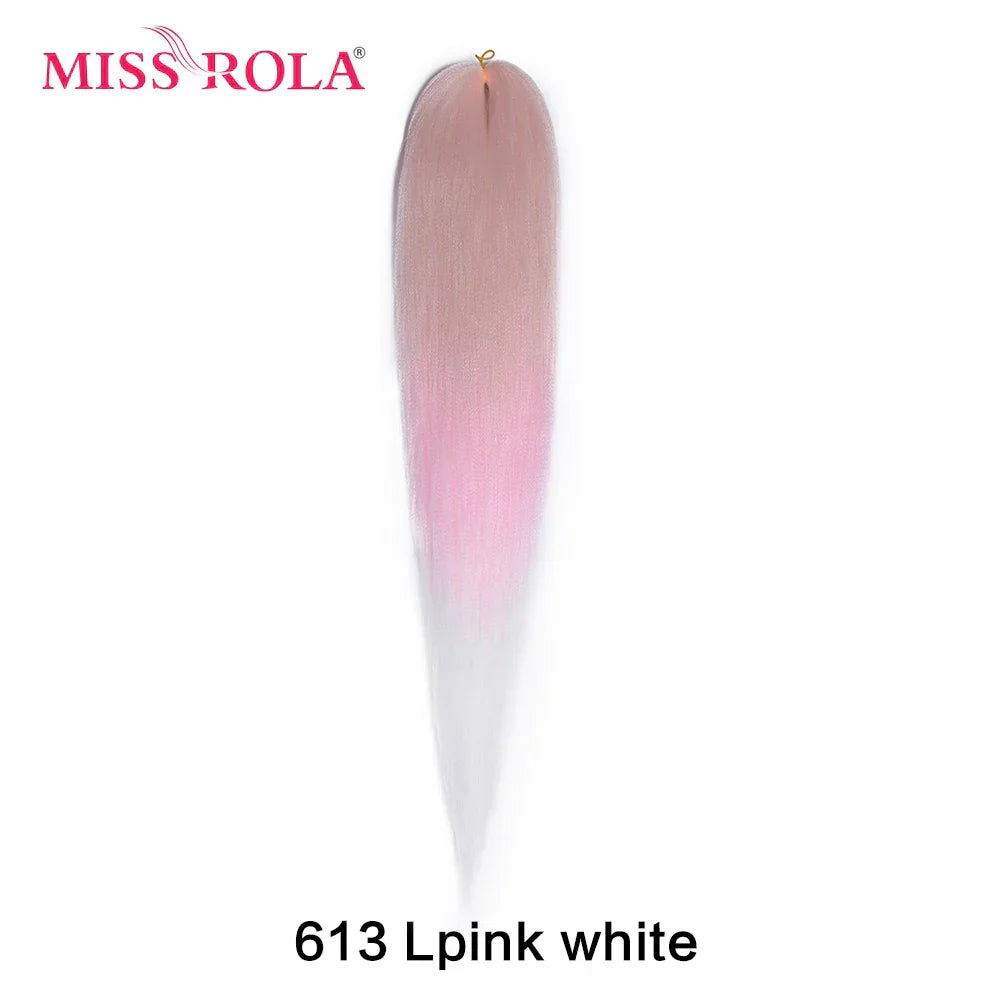 Miss Rola Synthetic 28Inch 100G 2023 New Hair Extension Yaki Straight Jumbo Braiding Hair Pre-Stretched Braid Kanekalon Hair