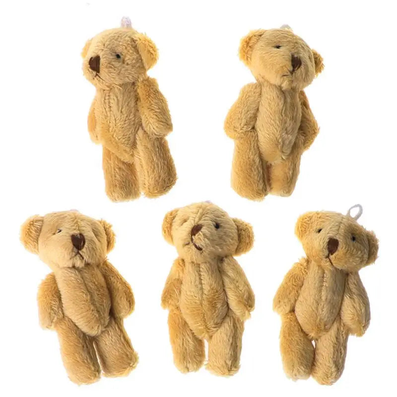 (Pack of 15) /10/ Kawaii Small Bears Plush Soft Toys Pearl Velvet Dolls Gifts Mini Teddy Bear for Key Ring Girl Gift Women Favorite