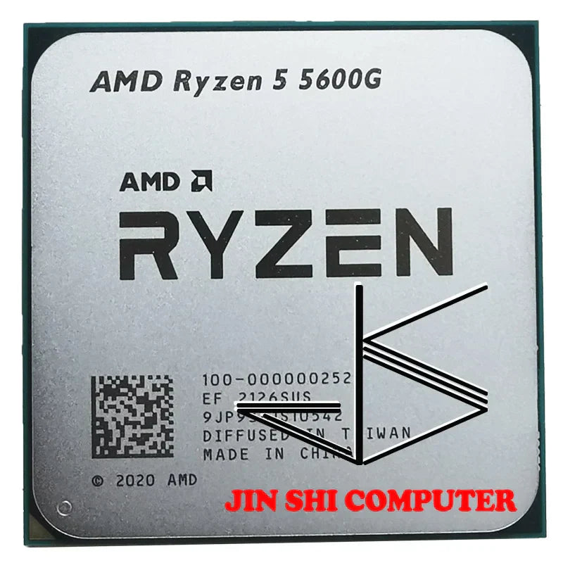 NEW AMD Ryzen 5 5600G R5 5600G 3.9GHz Six-Core Twelve-Thread 65W CPU Processor L3=16M 100-000000252 Socket AM4