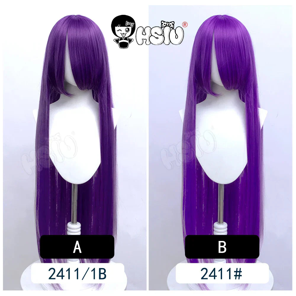 100Cm Long Staight Cosplay Wig HSIU Heat Resistant Synthetic Hair Anime Party wigs 42 color Colourful brand wig cap