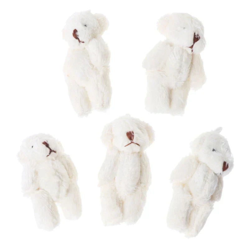 (Pack of 15) /10/ Kawaii Small Bears Plush Soft Toys Pearl Velvet Dolls Gifts Mini Teddy Bear for Key Ring Girl Gift Women Favorite