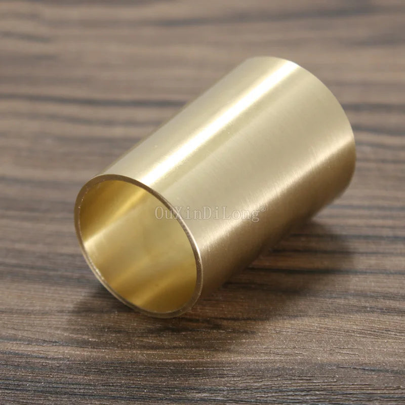 (Pack of 4) Pure Brass Covers Chair Cups Cabinet Covers Sofa Brass Tip Cap Furniture Tube Leg Protector Metal Legs Base GF48